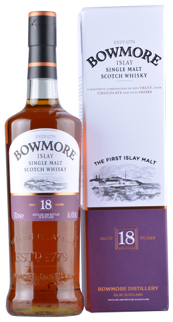 Bowmore 18 Years Islay Single Malt Scotch Whisky 0,7 Liter  