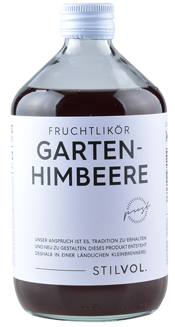 Gartenhimbeere Fruchtlkör 0,5 Liter - Stilvol. GmbH