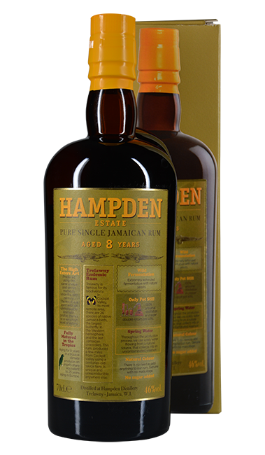 Hampden 8 Jahre Pure Single Jamaican Rum 0,7 Liter