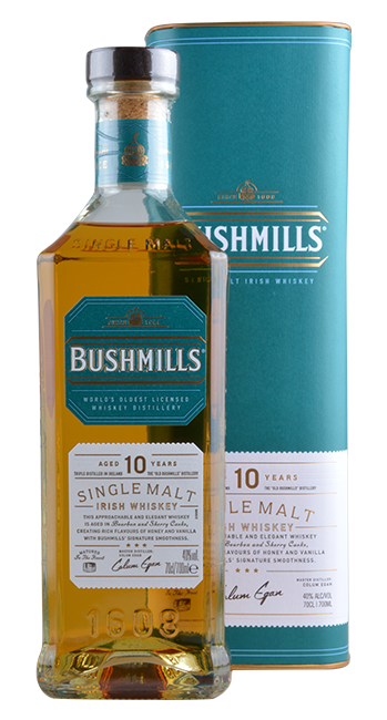 Bushmills 10 Years Single Malt Irish Whiskey 0,7 Liter
