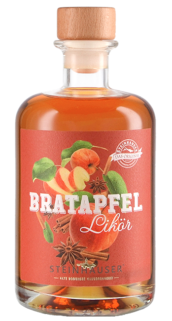 Bratapfel-Likör Apothekerflasche 0,5 Liter 