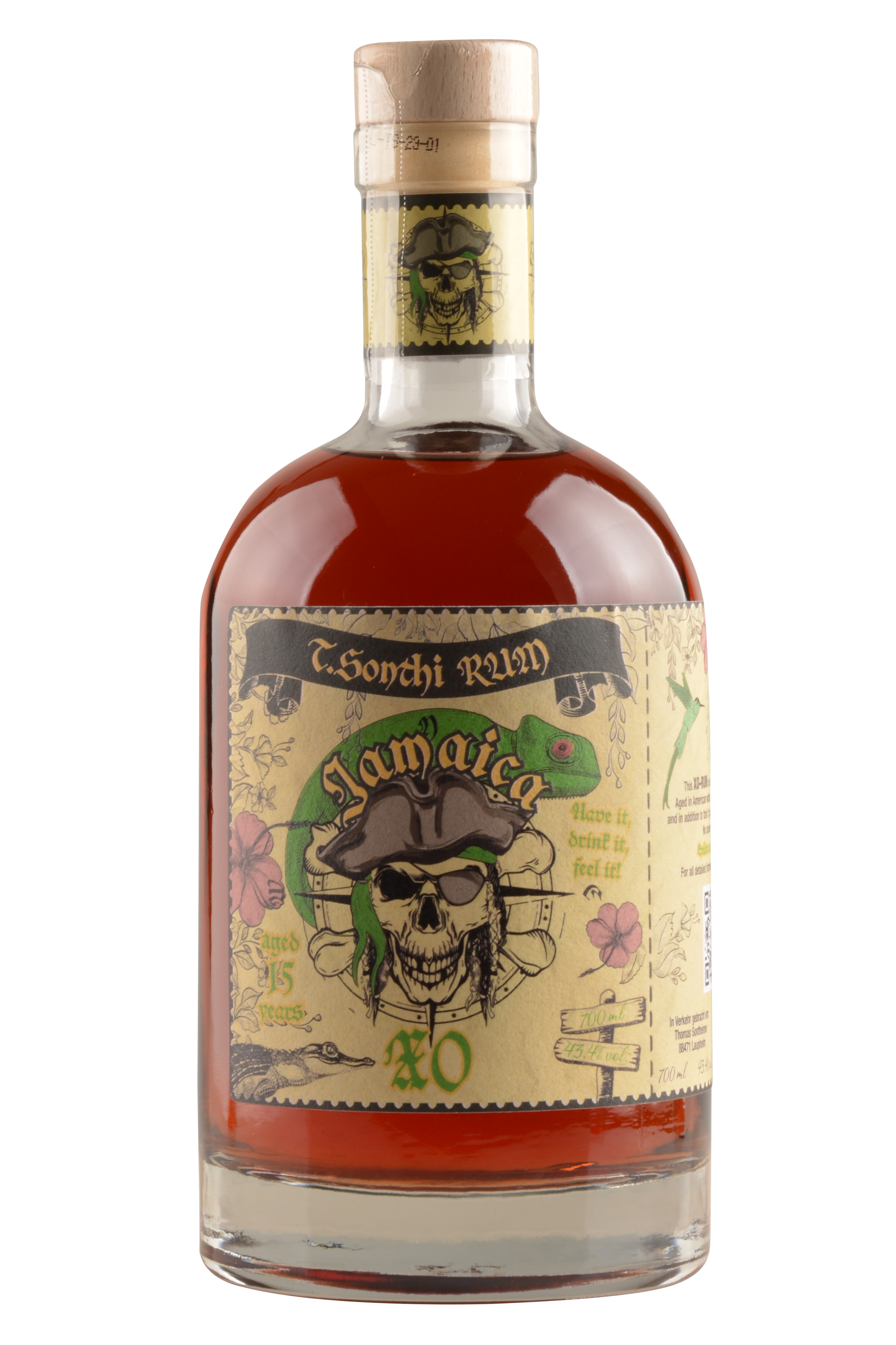 T. Sonthi Jamaica Rum XO 15 Jahre