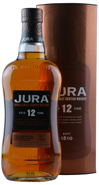 Jura 12 Years Single Malt Scotch Whisky 0,7 Liter 