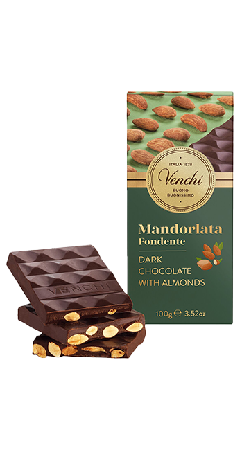 Zartbitterschokolade mit Mandeln 100 g - Venchi S.p.A.