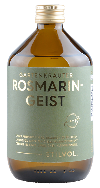 Gartenkräuter Rosmaringeist 0,5 Liter - Stilvol. GmbH