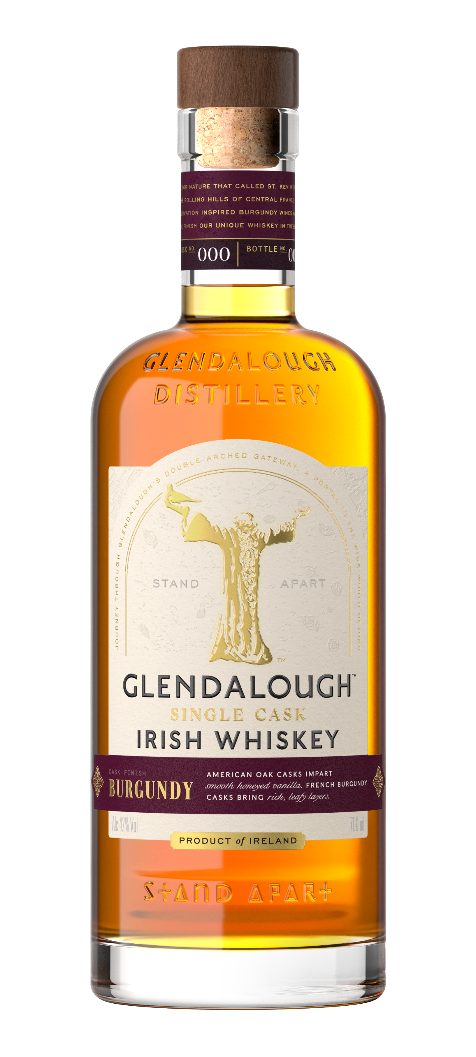 Glendalough Grand Cru Burgundy Cask Finish Irish Whiskey 0,7 Liter