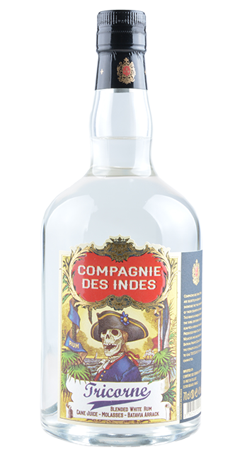 RHUM BLANC TRICORNE 40° COMPAGNIE DES INDES