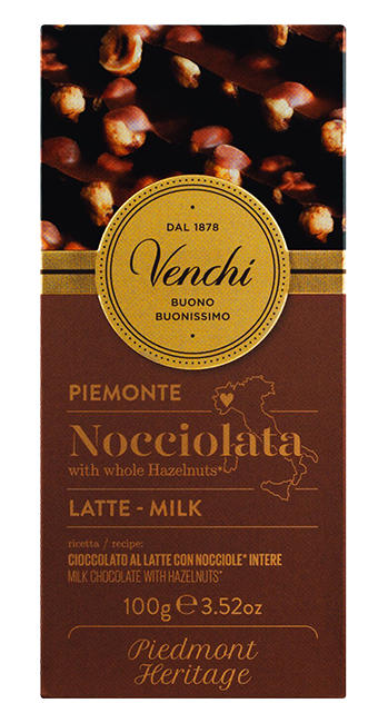 Vollmilchschokolade mit ganzen Haselnüssen 100 g - Venchi S.p.A.