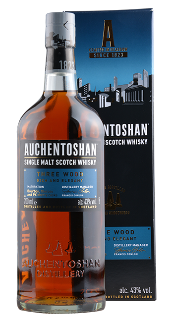 Auchentoshan Three Wood Rich and Elegant Single Malt Scotch Whisky 0,7 Liter