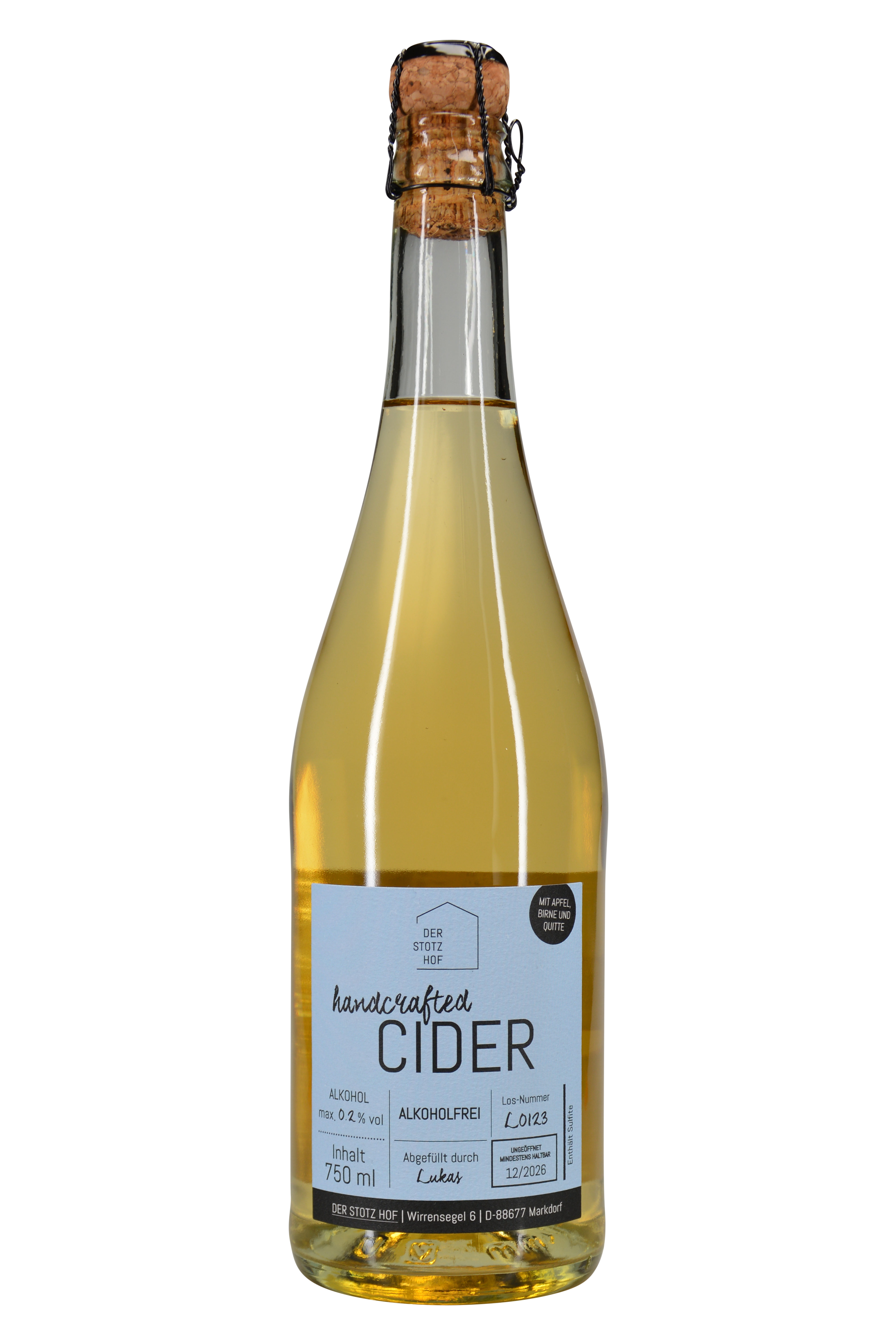 Cider handcrafted alkoholfrei