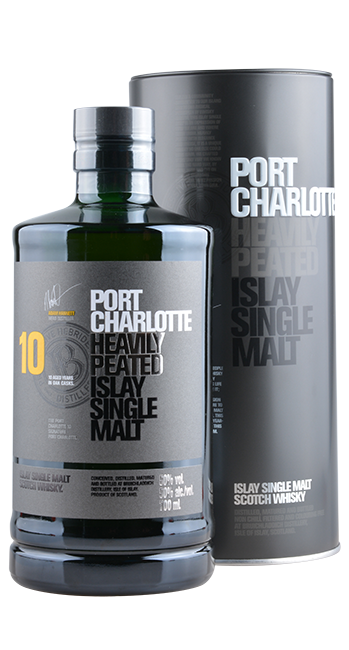 Port Charlotte 10 Years Heavily Peated Islay Single Malt Scotch Whisky 0,7 Liter 