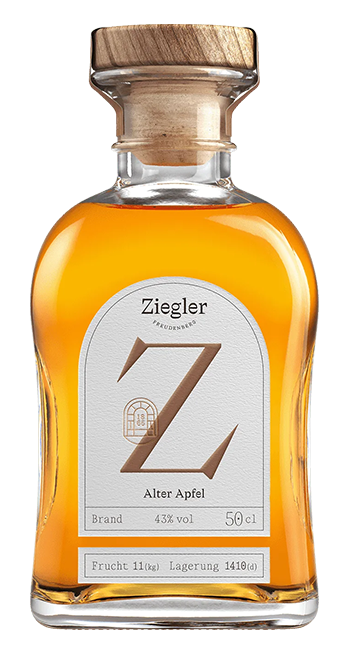 Alter Apfel Brand Im Holzfass gereift