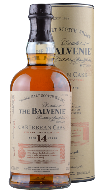 The Balvenie Caribbean Cask 14 Years Single Malt Scotch Whisky 0,7 Liter  