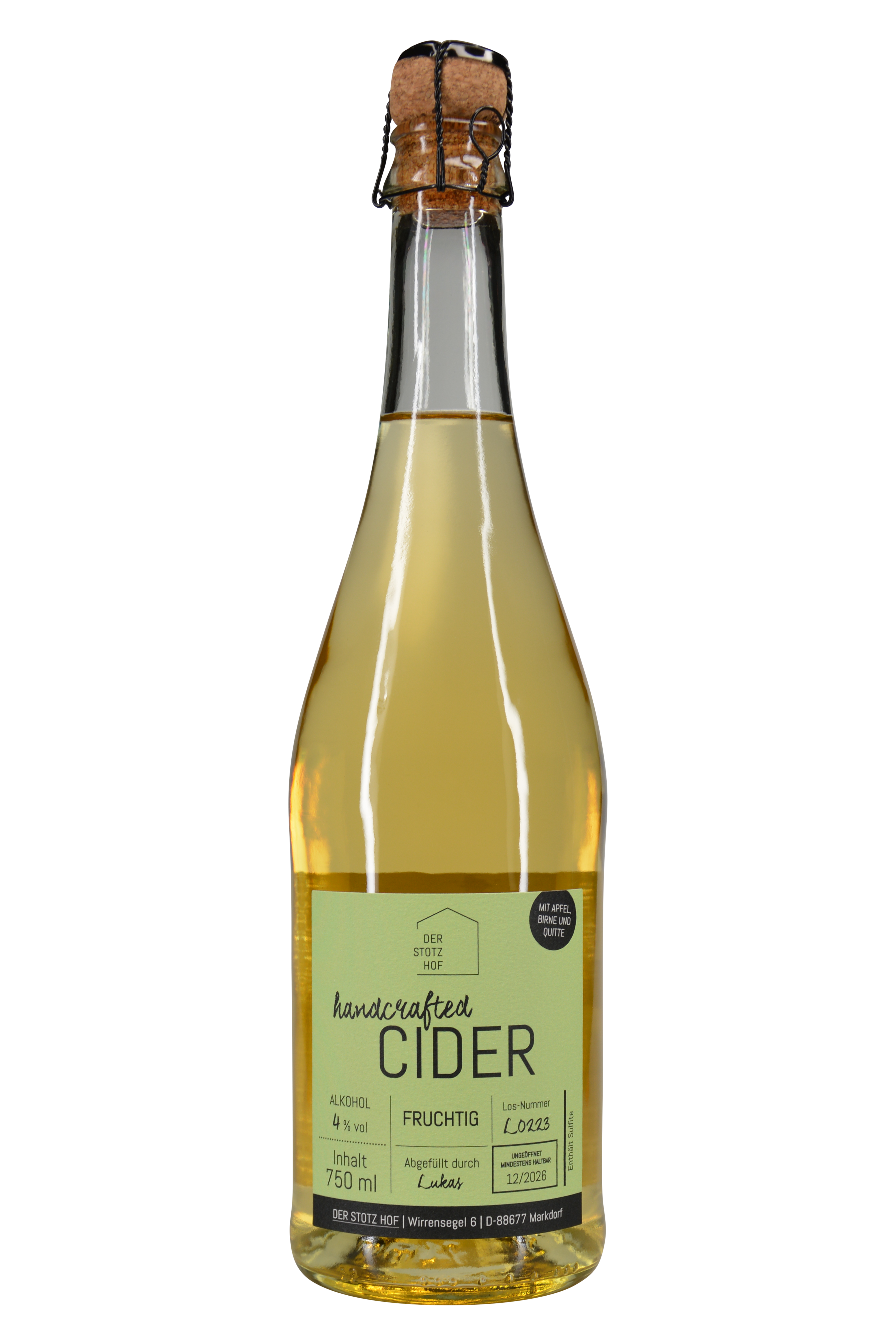 Cider handcrafted fruchtig 