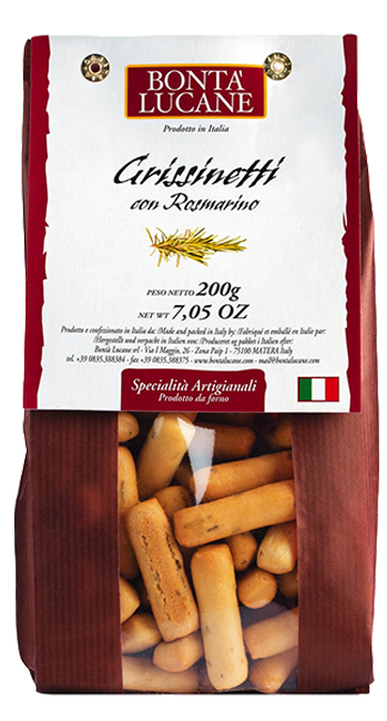 Grissinetti mit Rosmarin 200 g - Bontà Lucane s.r.l.